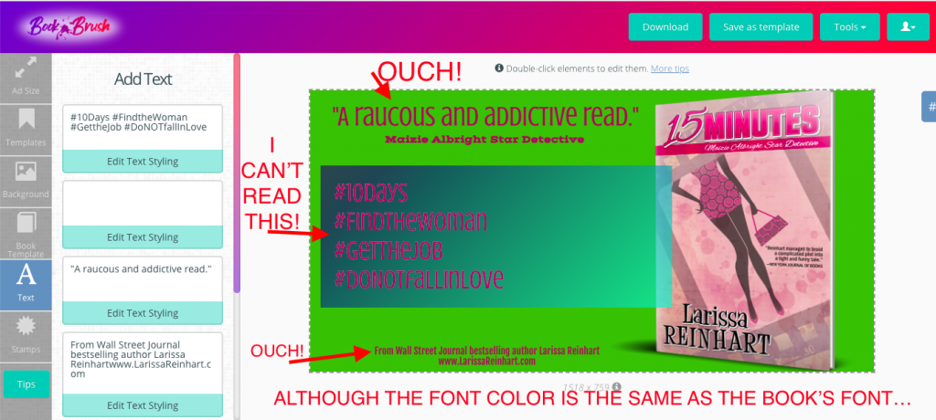 What to avoid in your image