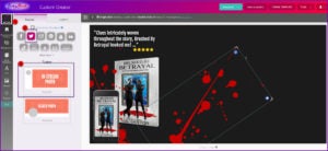 Infographic of how to resize a  meme  in Book Brush