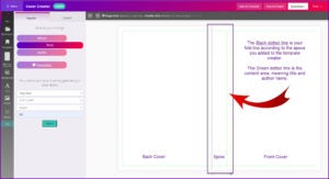 Infographic on spine width for Book Brush on designing book spines