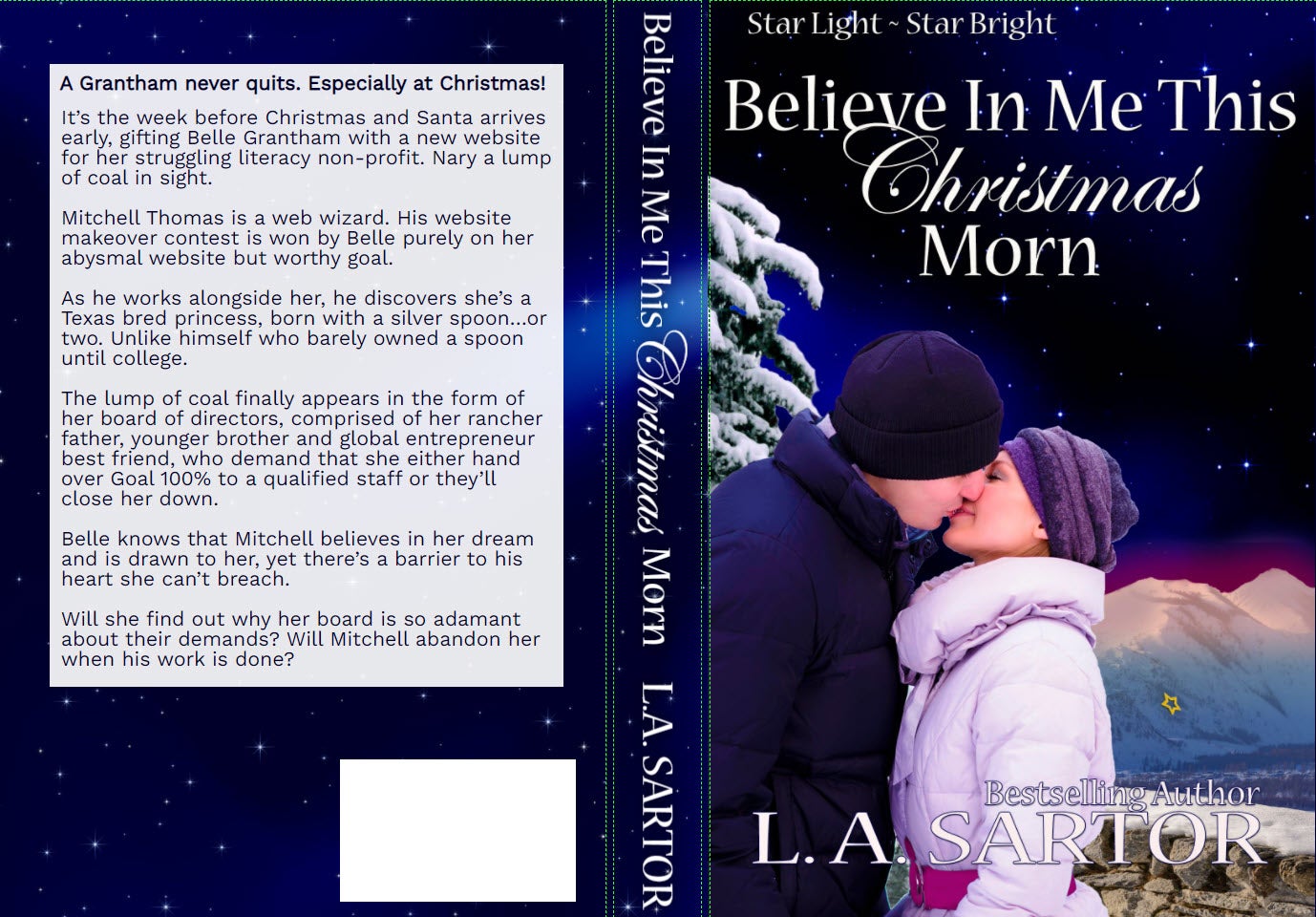 Final Cover of Believe In Me This Christmas Morn paperback by L.A. Sartor