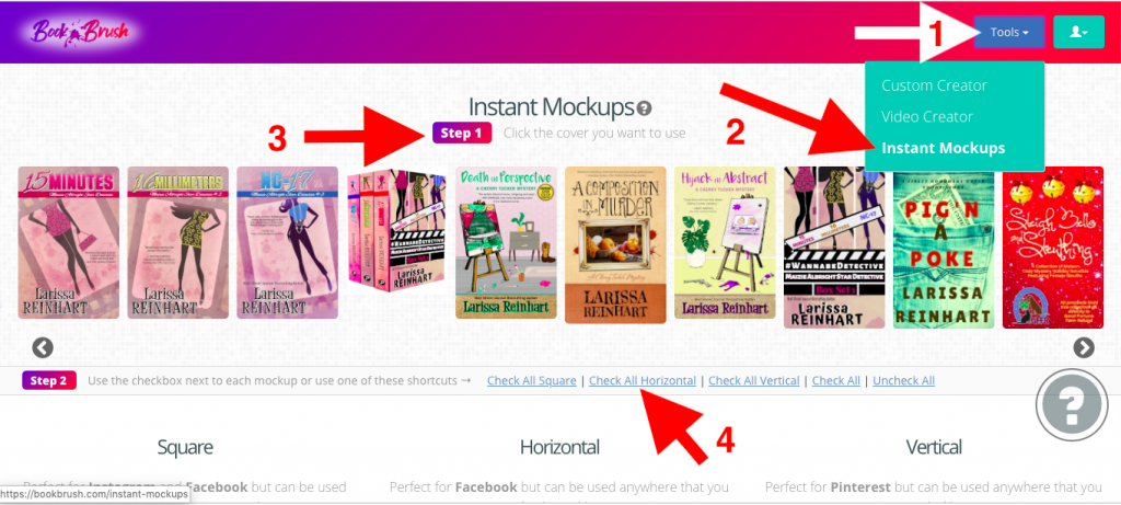 Book Brush Instant Mockups