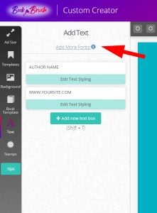 Add Text in Custom Creator