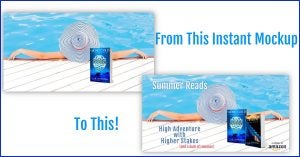 From a plain Instant Mockup with one book to multiple L.A. Sartor books in one meme