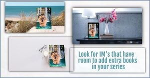 A collage of examples of off centered book Instant Mockups  for use in Book Brush's Customer Creator