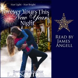 Audiobook cover by L.A. Sartor for her Forever Yours This Christmas Night created with Book Brush