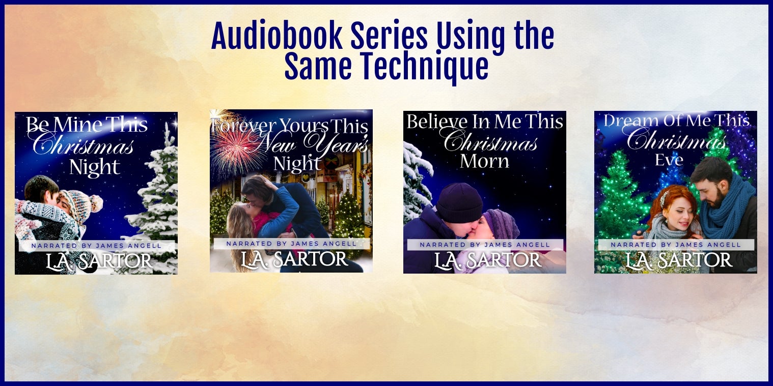 The Full Star Light Star Bright series with similar Audiobook Covers done in Book Brush