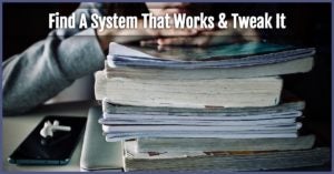 Image of a stack of notebooks for L.A. Sartor's blog on blurb writing