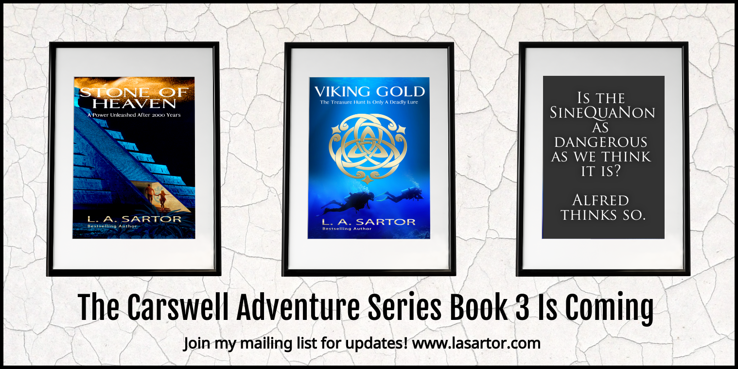 A teaser of an upcoming book in the Carswell Series by L.A. Sartor