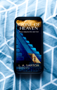The cover of L.A. Sartor's book Stone of Heaven plays on the blue color of the meme
