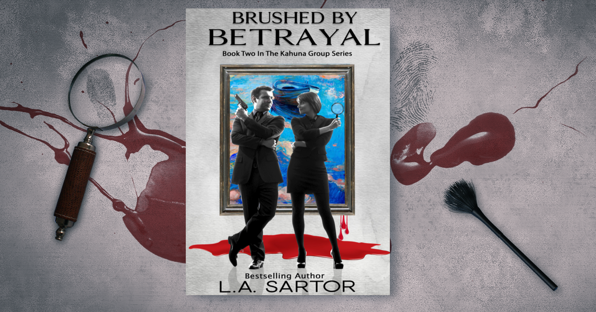Instant Mockup for L.A. Sartor's new book Brushed By Betrayal