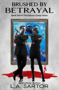 Book cover of Brushed By Betrayal by L.A. Sartor to be converted into an audiobook cover using Book Brush Tools