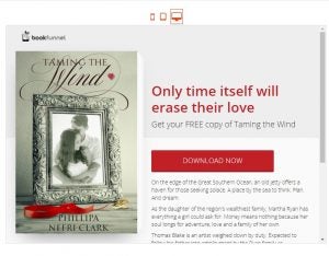 Example of landing page