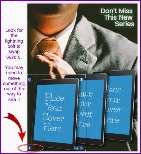 Making a series using  Community Templates in Book Brush is very easy