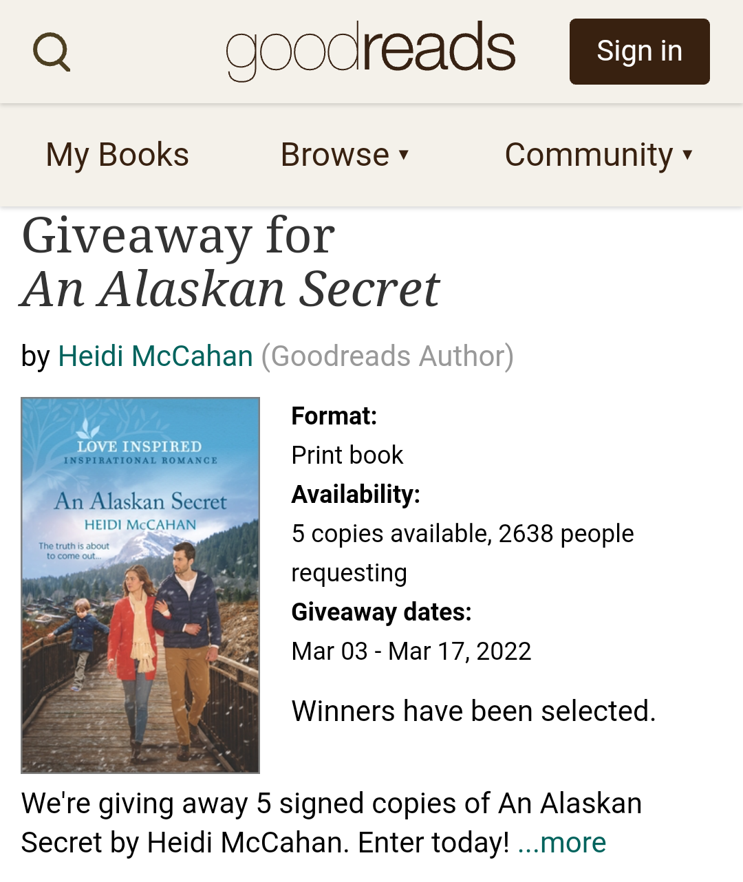 romance book giveaway