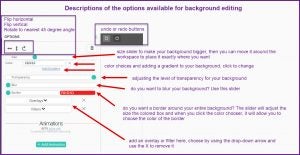 Full background edits panel