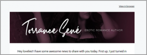 Header Used In Teresa's Newsletter