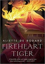 Cover for Fireheart Tiger, an illustration as is often used in Fantasy book covers