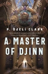 A rich, full of visual fantasy in this book cover A Master Of Djinn
