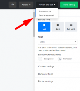Mailerlite Send Test