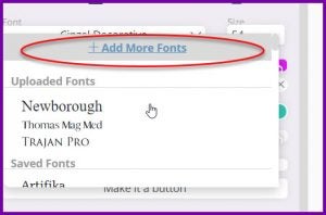 Infographic on how to add additional fonts for your use in Book Brush