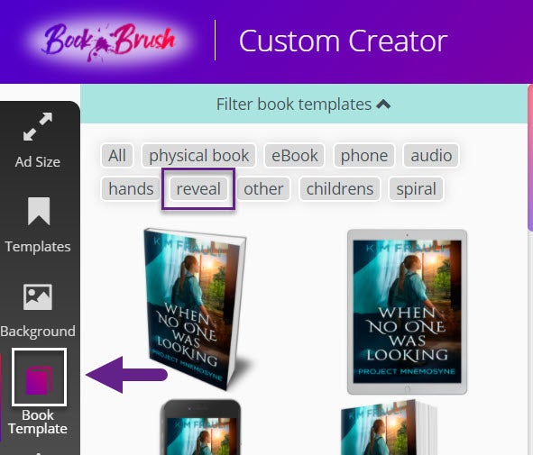 How To Find a Reveal in Book Template