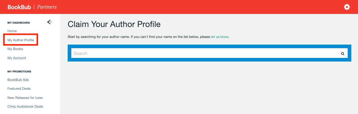 how to claim your author profile on BookBub